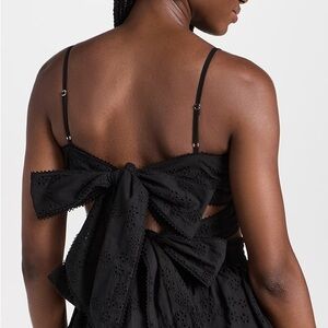 NWT Hill House Home Eyelet Celine Top Black Size S